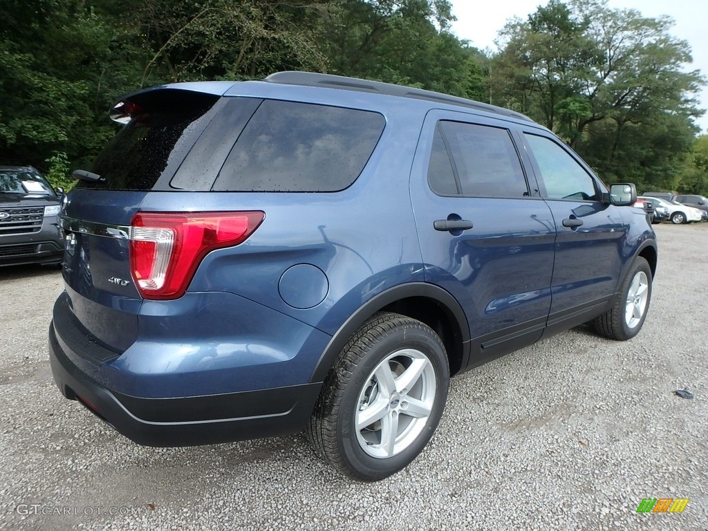 2018 Explorer 4WD - Blue Metallic / Medium Stone photo #2