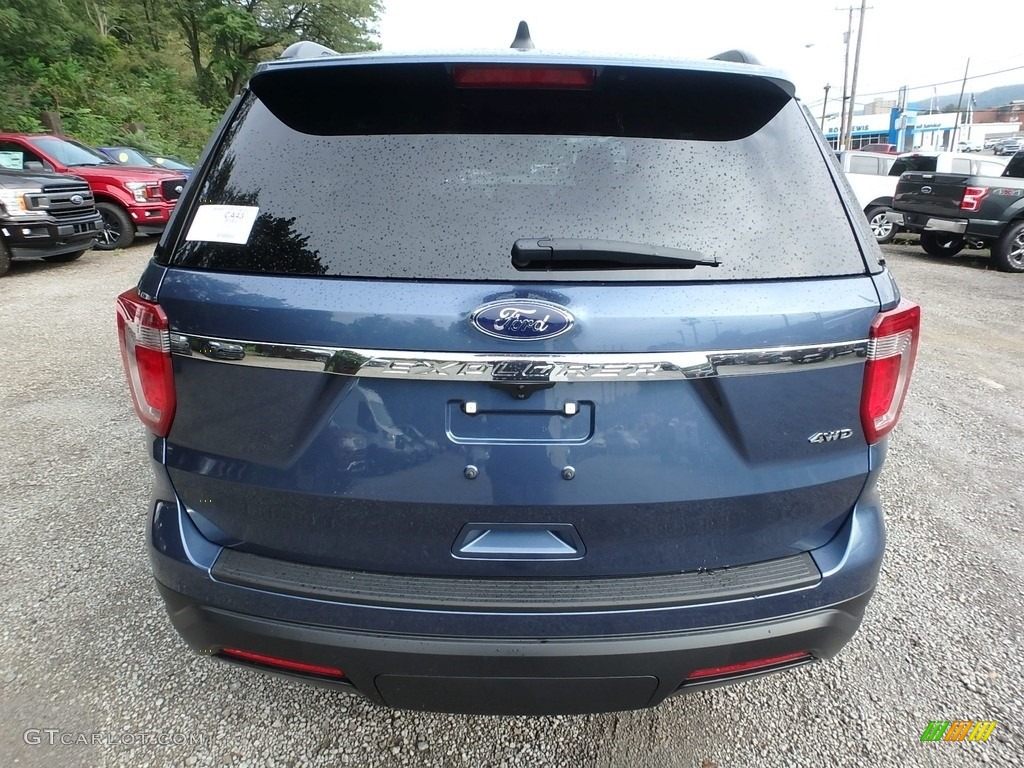 2018 Explorer 4WD - Blue Metallic / Medium Stone photo #3
