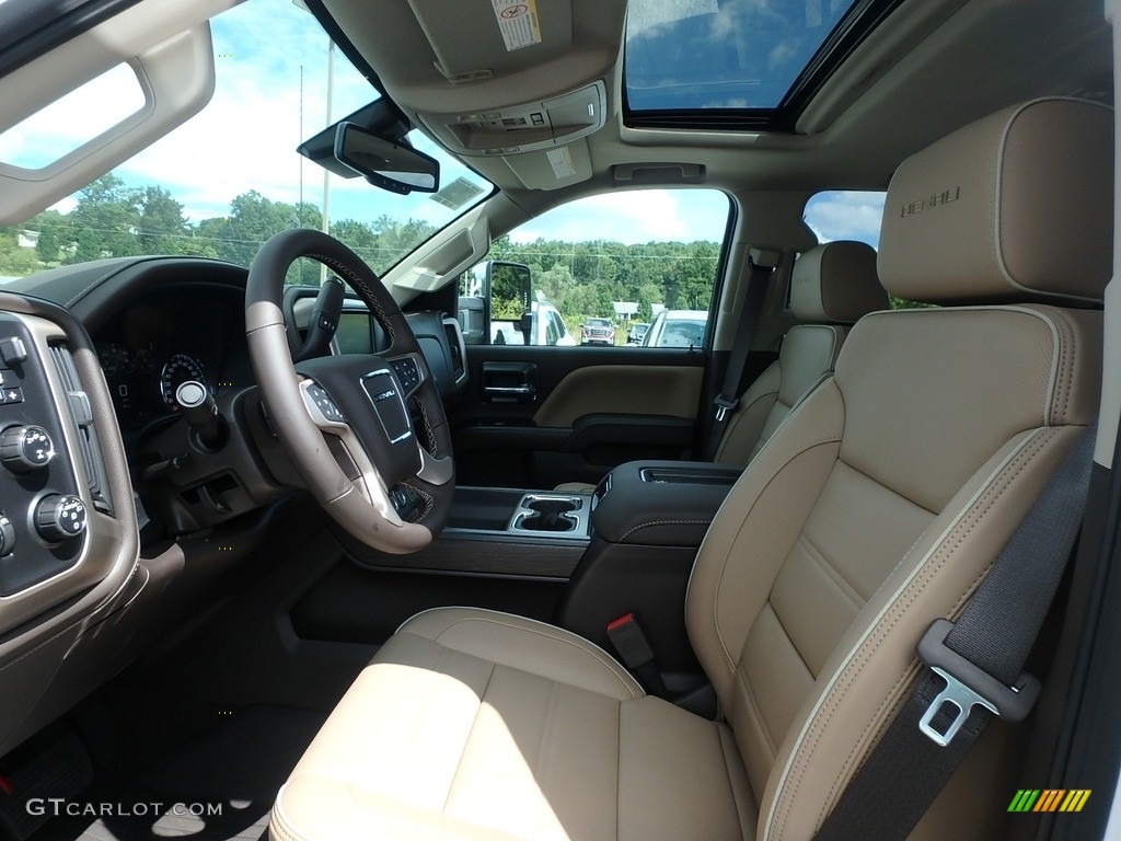 2019 Sierra 2500HD Denali Crew Cab 4WD - White Frost Tricoat / Cocoa/Dark Sand photo #10