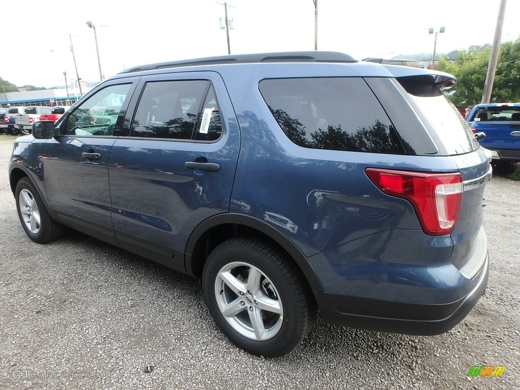 2018 Explorer 4WD - Blue Metallic / Medium Stone photo #5