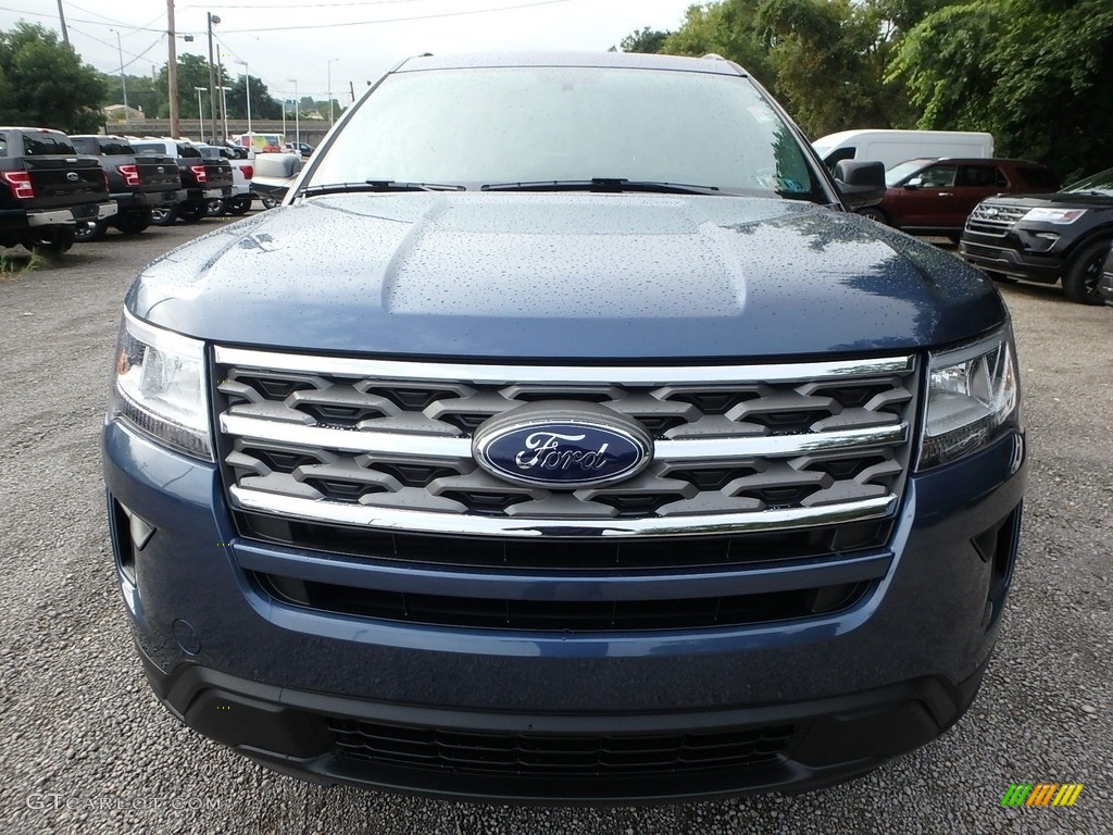 2018 Explorer 4WD - Blue Metallic / Medium Stone photo #8