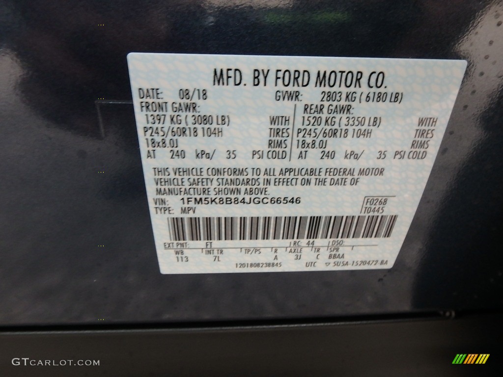 2018 Explorer 4WD - Blue Metallic / Medium Stone photo #17