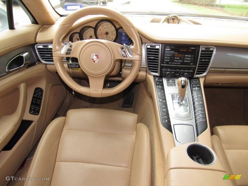 2010 Panamera 4S - Platinum Silver Metallic / Luxor Beige photo #14