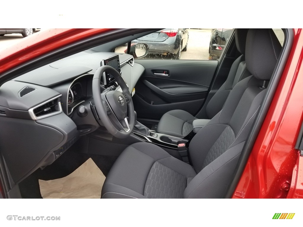 Black Interior 2019 Toyota Corolla Hatchback SE Photo #129272118