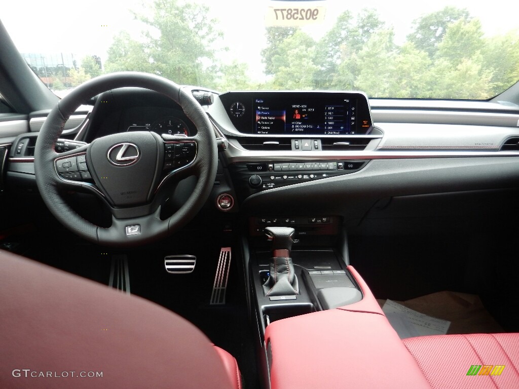 2019 Lexus ES 350 F Sport Red Dashboard Photo #129274767