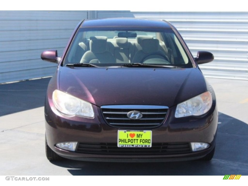 2009 Elantra GLS Sedan - Purple Rain / Beige photo #2