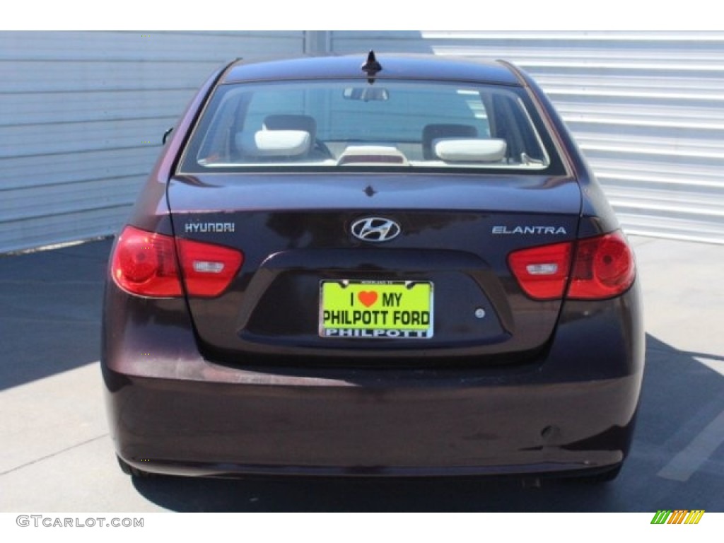 2009 Elantra GLS Sedan - Purple Rain / Beige photo #9