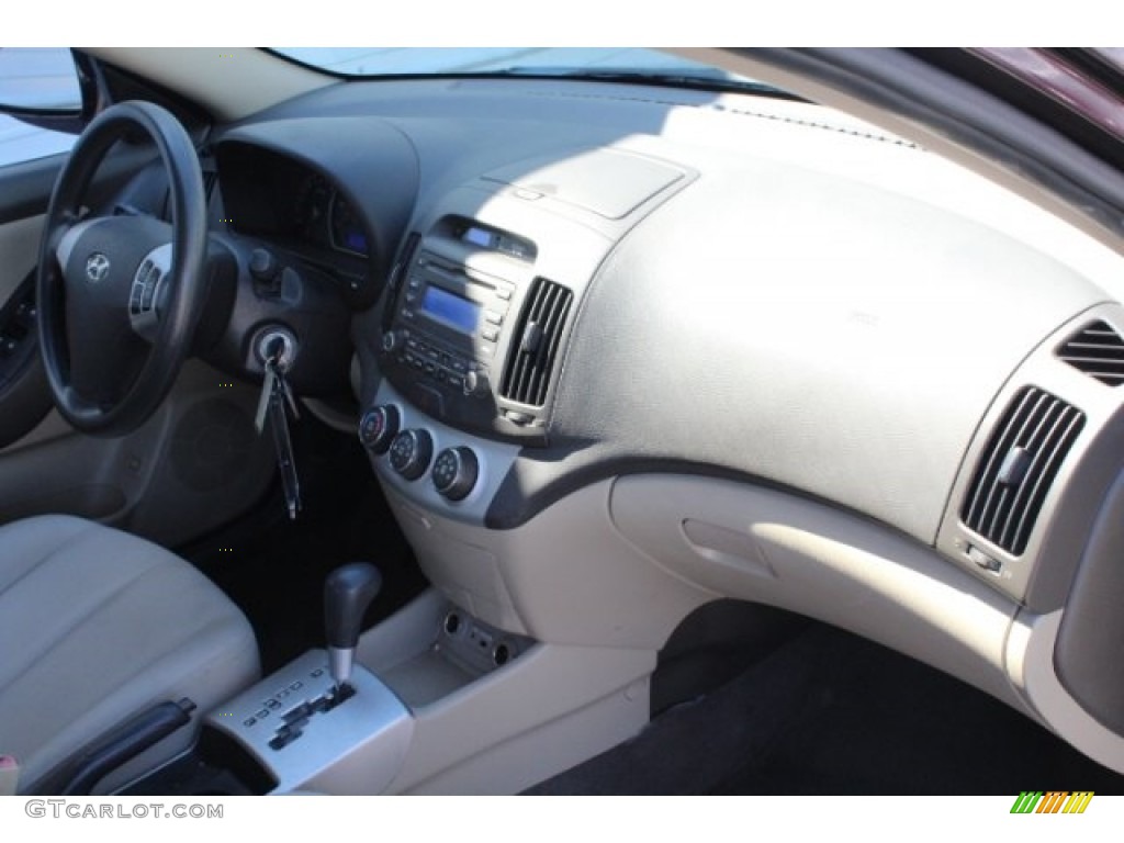 2009 Elantra GLS Sedan - Purple Rain / Beige photo #31