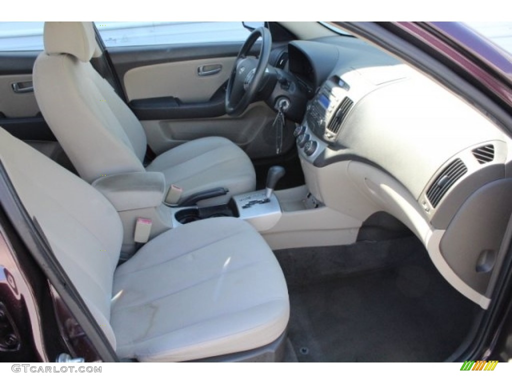 2009 Elantra GLS Sedan - Purple Rain / Beige photo #32
