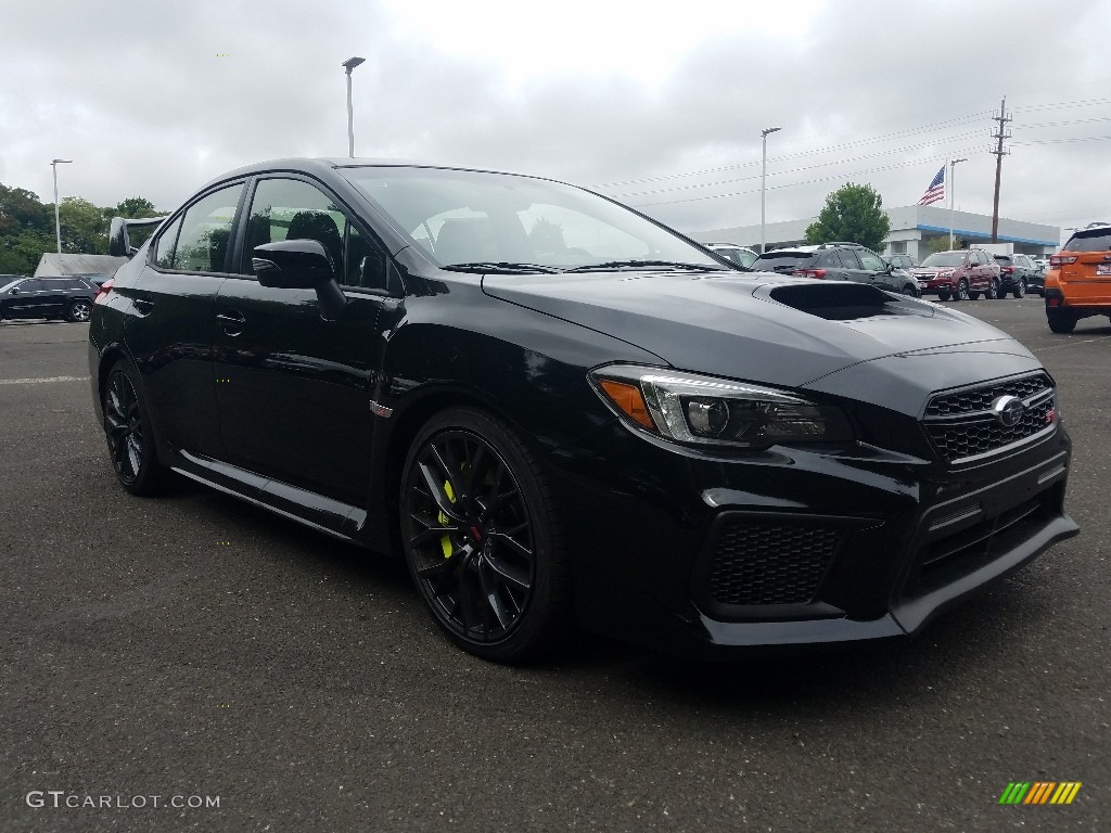 2019 WRX STI - Crystal Black Silica / Black Ultrasuede/Carbon Black photo #1