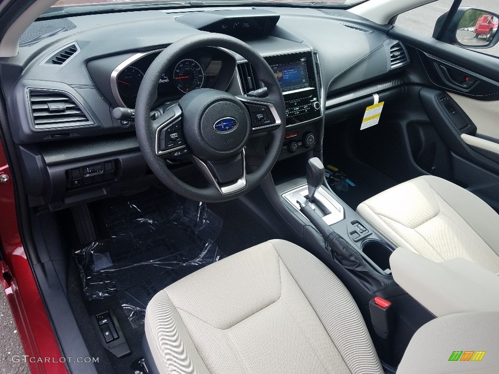 2019 Impreza 2.0i Premium 4-Door - Crimson Red Pearl / Ivory photo #7