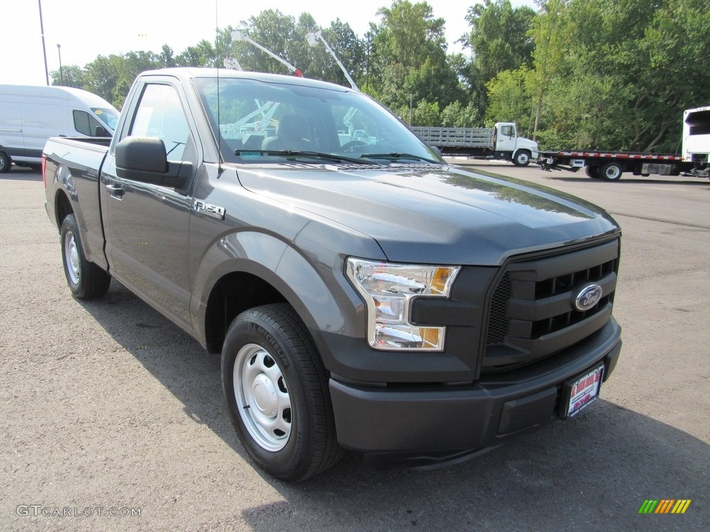 2016 F150 XL Regular Cab - Lithium Gray / Medium Earth Gray photo #35