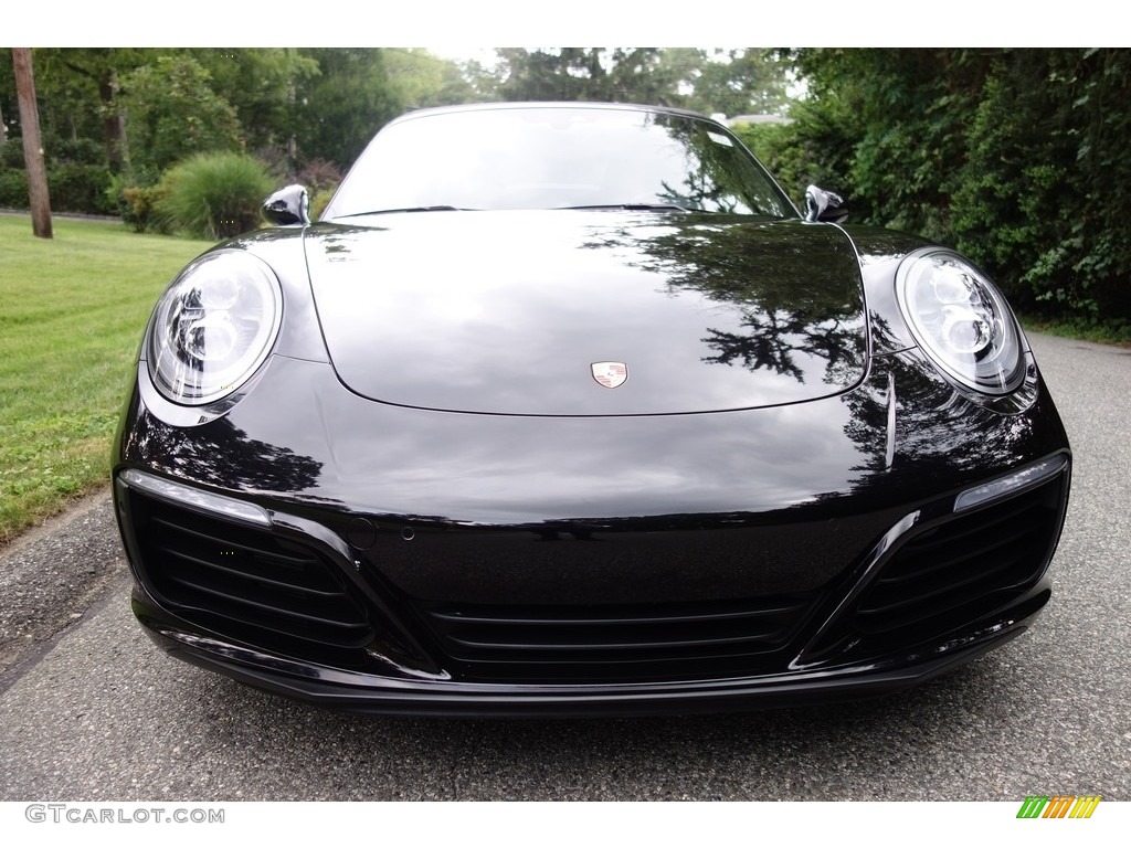 2018 911 Carrera 4S Cabriolet - Jet Black Metallic / Black/Luxor Beige photo #9