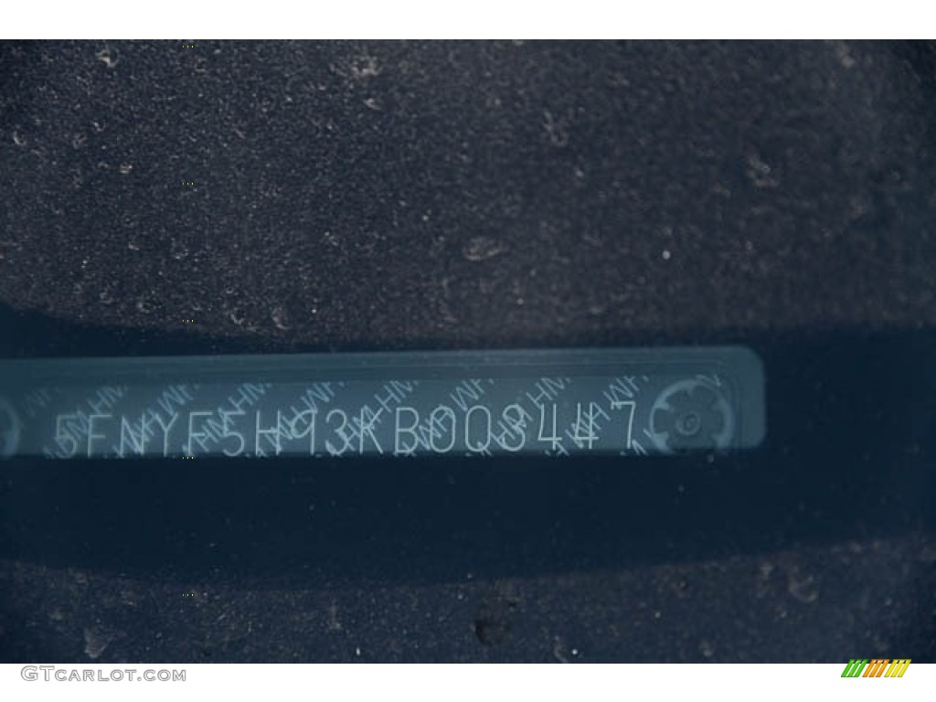 2019 Pilot Touring - Obsidian Blue Pearl / Gray photo #45