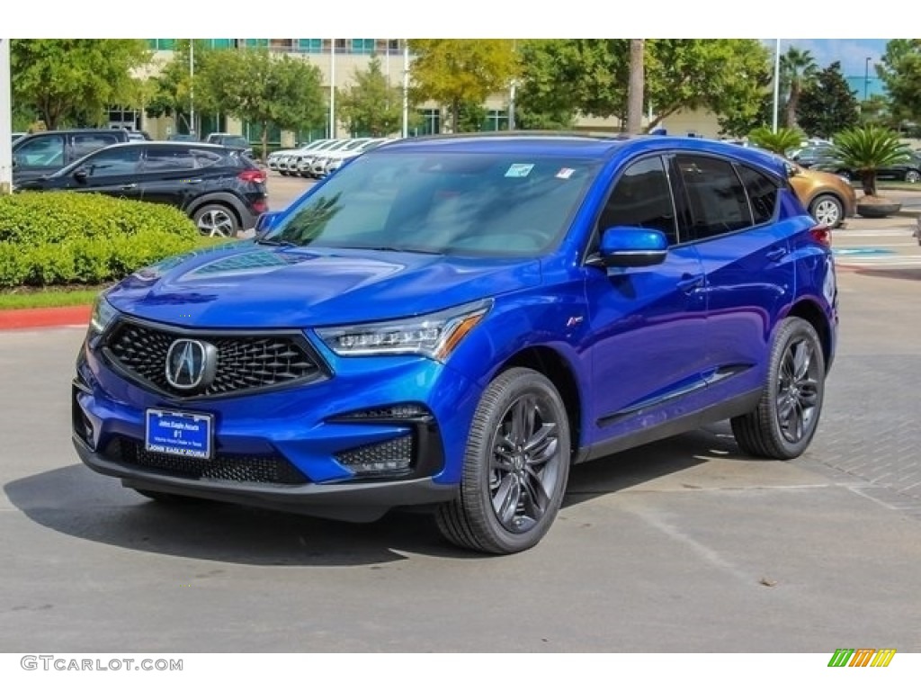 Apex Blue Pearl 2019 Acura RDX A-Spec Exterior Photo #129291436