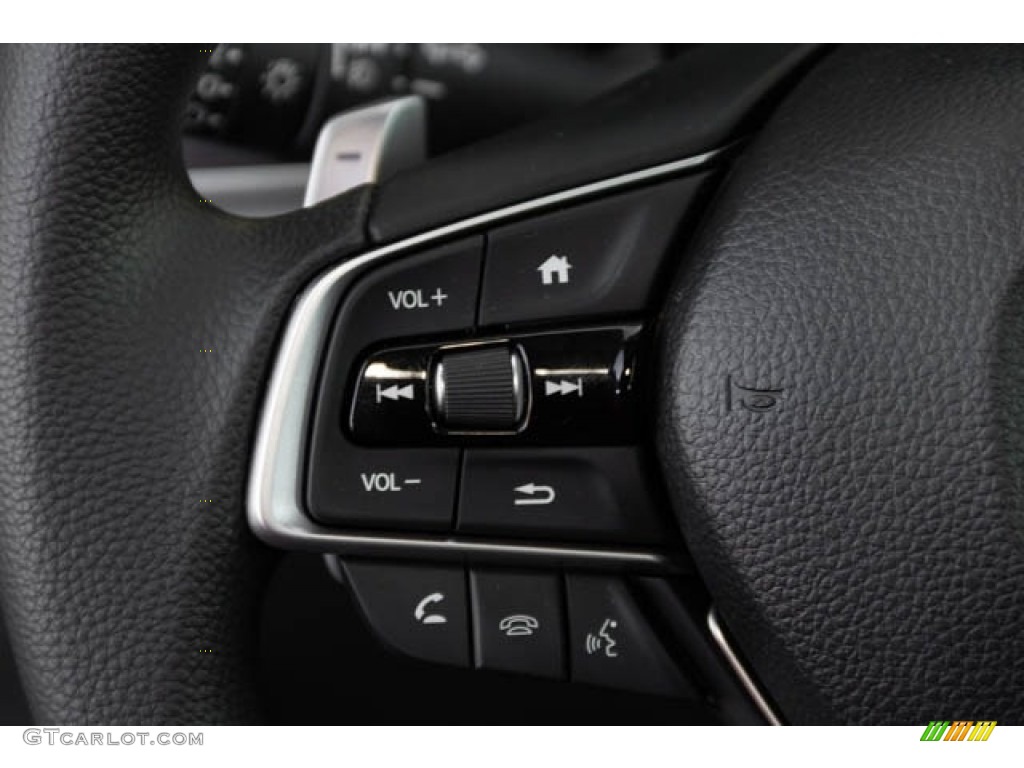 2018 Honda Accord EX Hybrid Sedan Gray Steering Wheel Photo #129292369