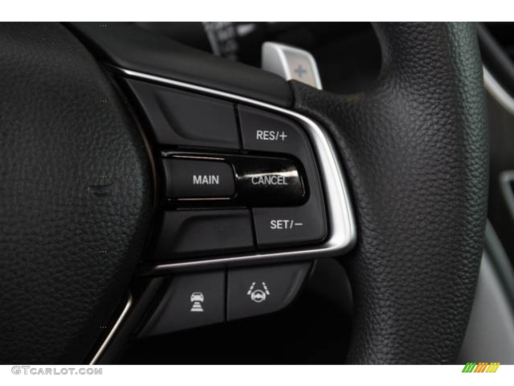 2018 Honda Accord EX Hybrid Sedan Gray Steering Wheel Photo #129292385