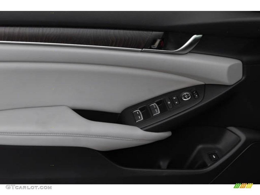 2018 Honda Accord EX Hybrid Sedan Gray Door Panel Photo #129292552