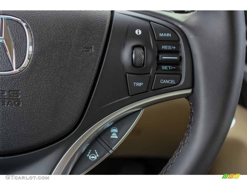 2019 Acura MDX Technology SH-AWD Parchment Steering Wheel Photo #129293041