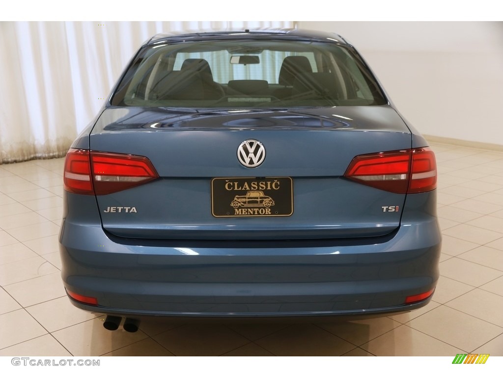 2017 Jetta S - Silk Blue Metallic / Black/Palladium Gray photo #20