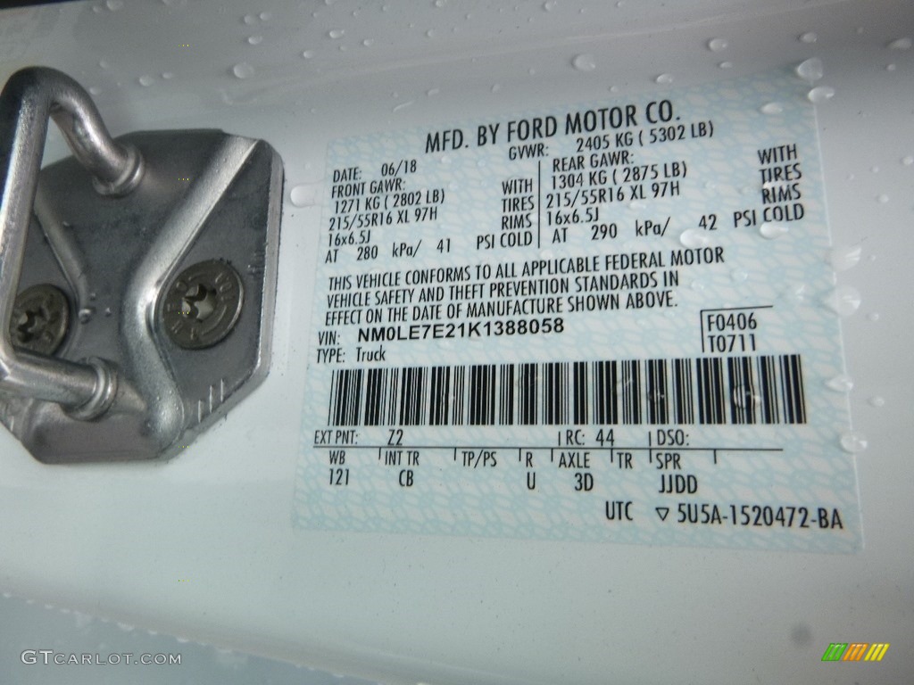 2019 Transit Connect XL Van - White / Ebony photo #12