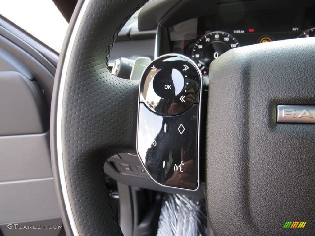 2019 Land Rover Range Rover Sport Supercharged Dynamic Ebony/Ebony Steering Wheel Photo #129298806