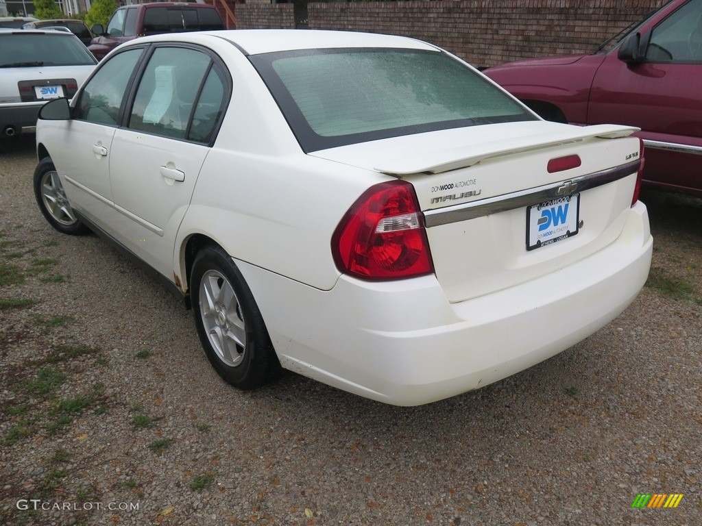 2005 Malibu LS V6 Sedan - White / Gray photo #4