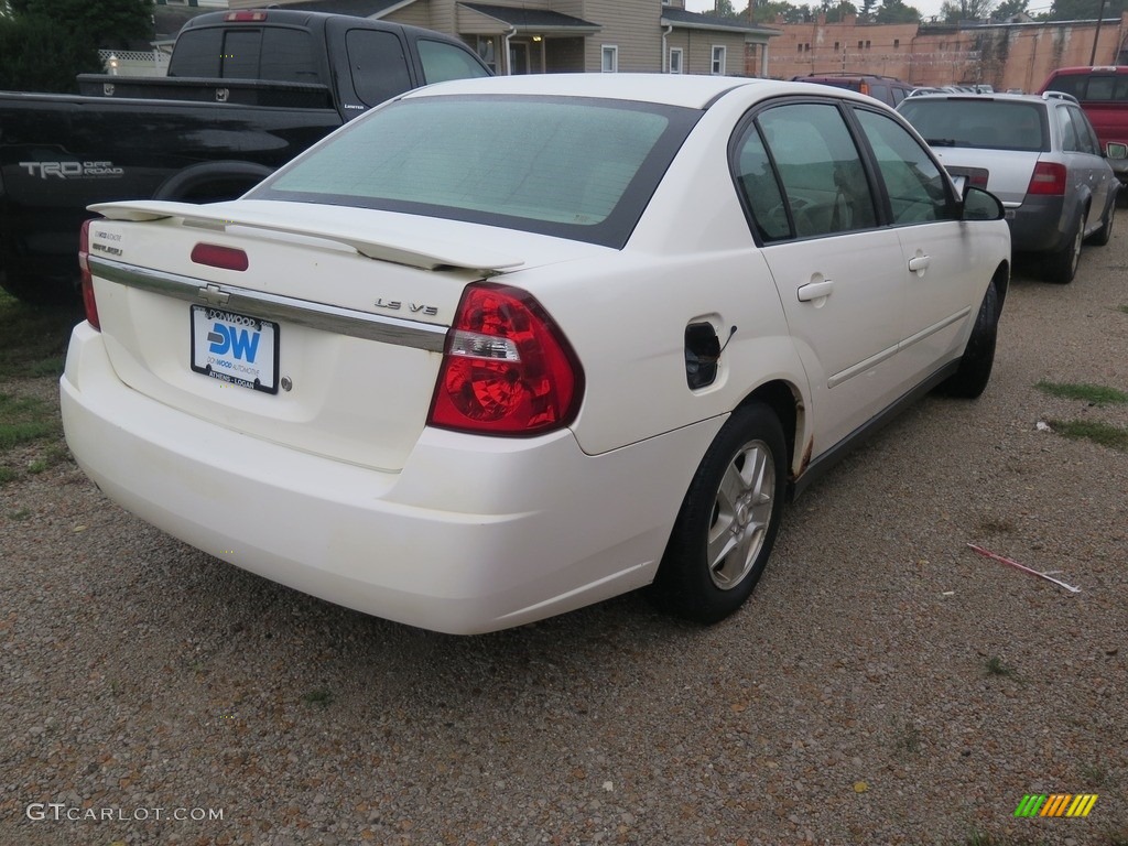 2005 Malibu LS V6 Sedan - White / Gray photo #6
