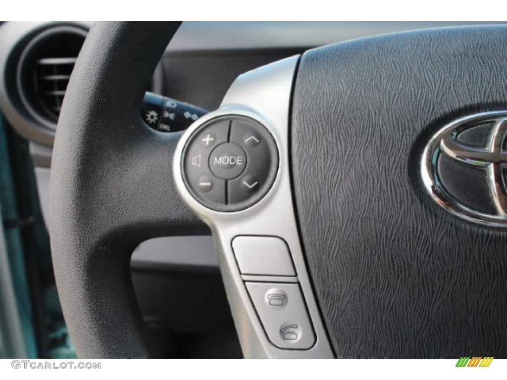 2013 Prius c Hybrid Two - Blue Streak Metallic / Light Blue Gray/Black photo #19