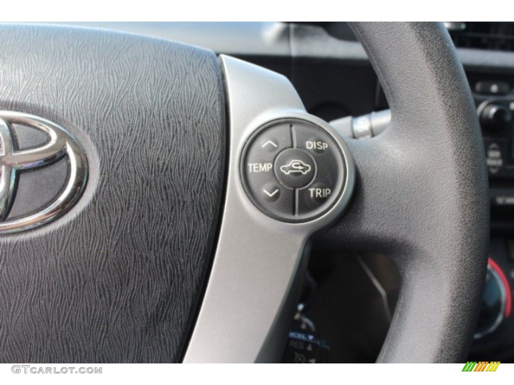 2013 Prius c Hybrid Two - Blue Streak Metallic / Light Blue Gray/Black photo #20