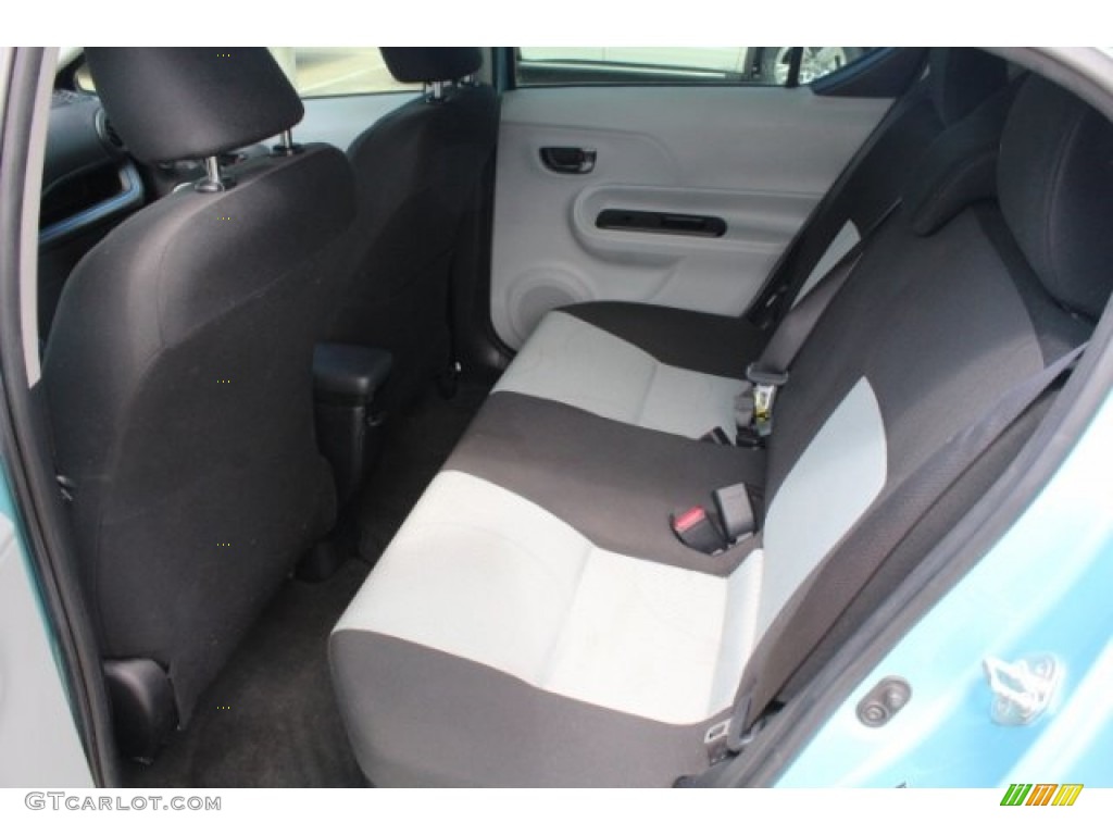 2013 Prius c Hybrid Two - Blue Streak Metallic / Light Blue Gray/Black photo #22