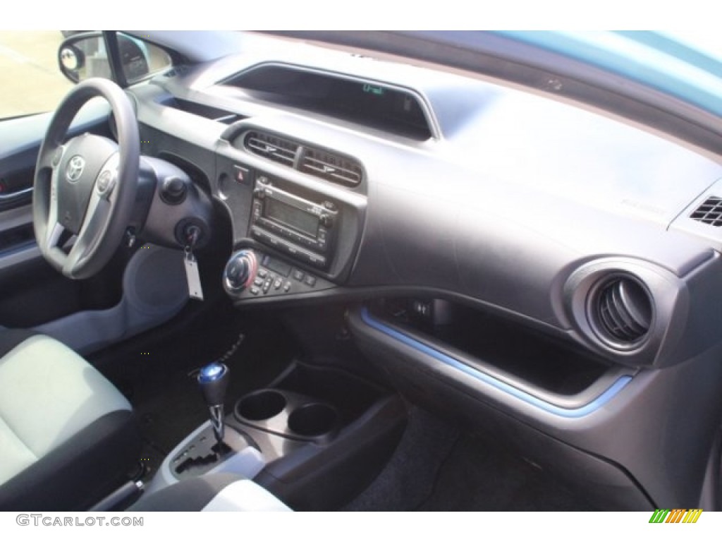 2013 Prius c Hybrid Two - Blue Streak Metallic / Light Blue Gray/Black photo #30