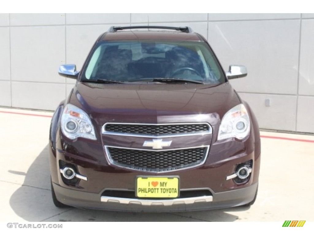 2011 Equinox LTZ - Espresso Brown Metallic / Brownstone/Jet Black photo #2