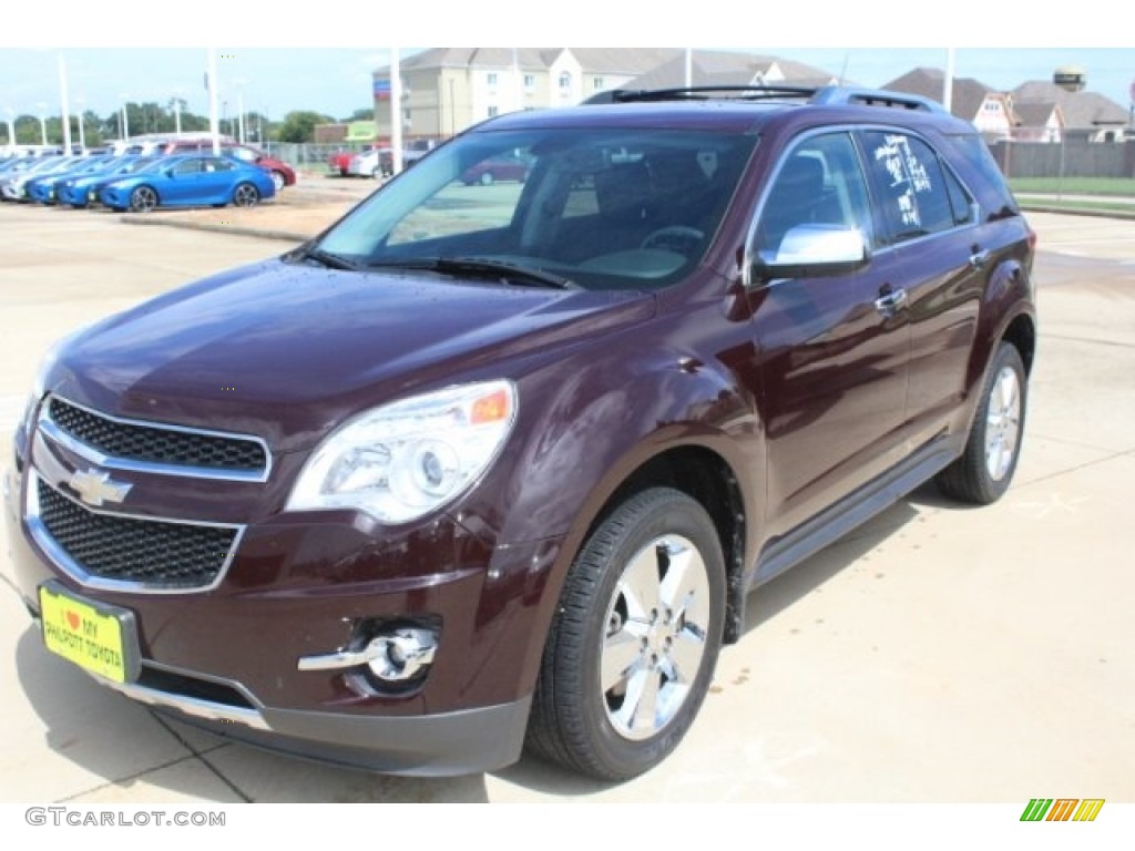 2011 Equinox LTZ - Espresso Brown Metallic / Brownstone/Jet Black photo #3