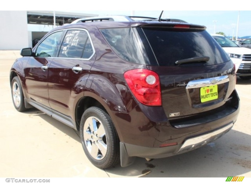 2011 Equinox LTZ - Espresso Brown Metallic / Brownstone/Jet Black photo #6