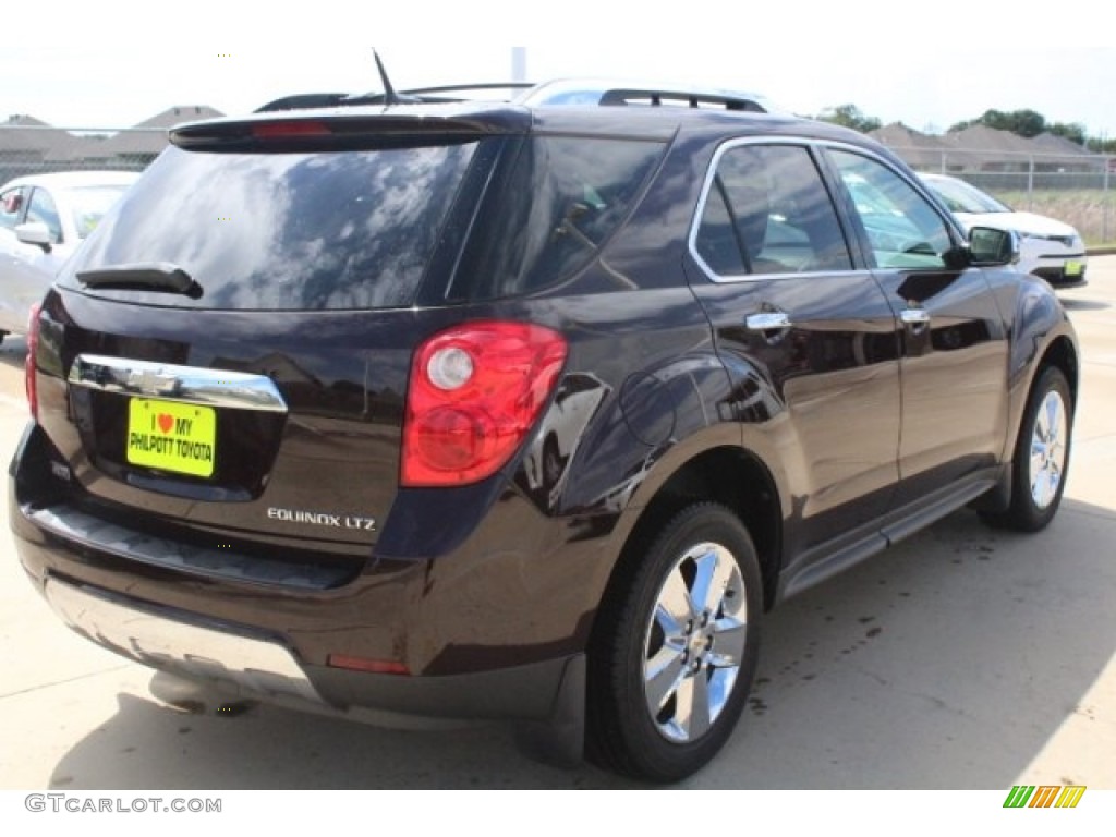 2011 Equinox LTZ - Espresso Brown Metallic / Brownstone/Jet Black photo #8