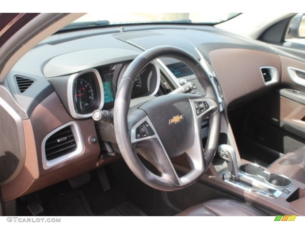 2011 Equinox LTZ - Espresso Brown Metallic / Brownstone/Jet Black photo #13
