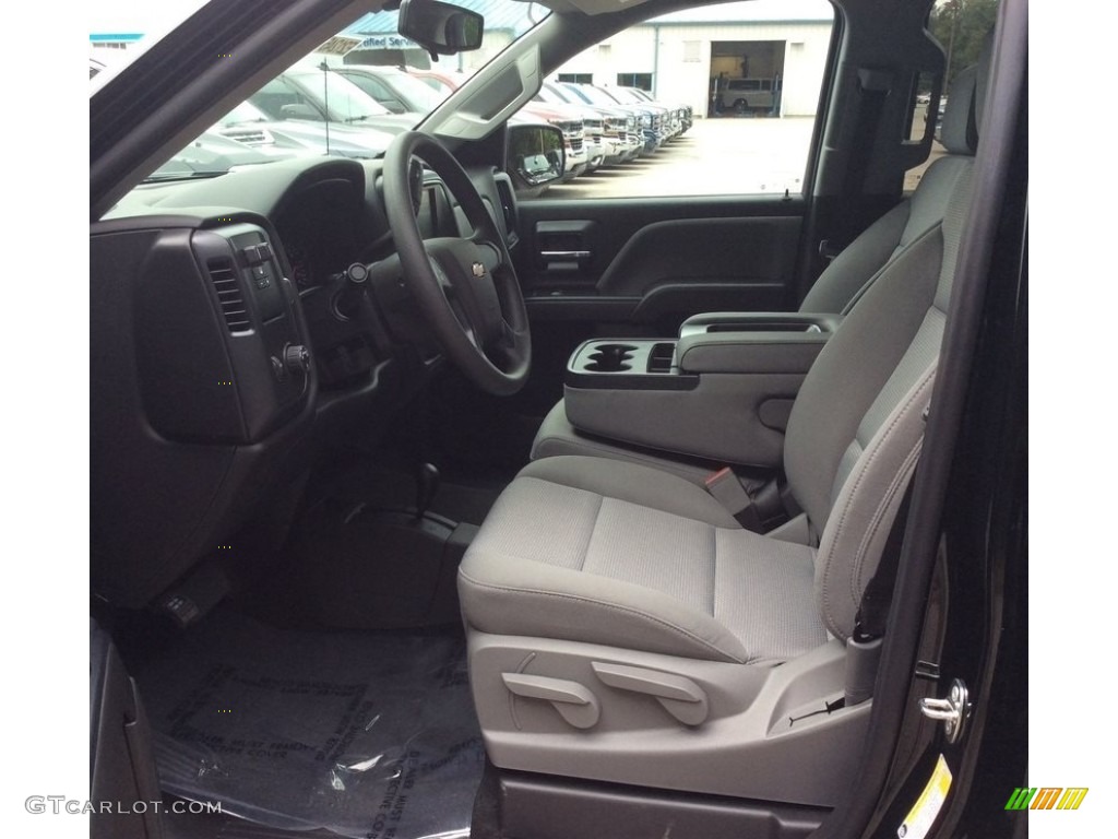 2018 Silverado 1500 Custom Crew Cab 4x4 - Black / Dark Ash/Jet Black photo #8