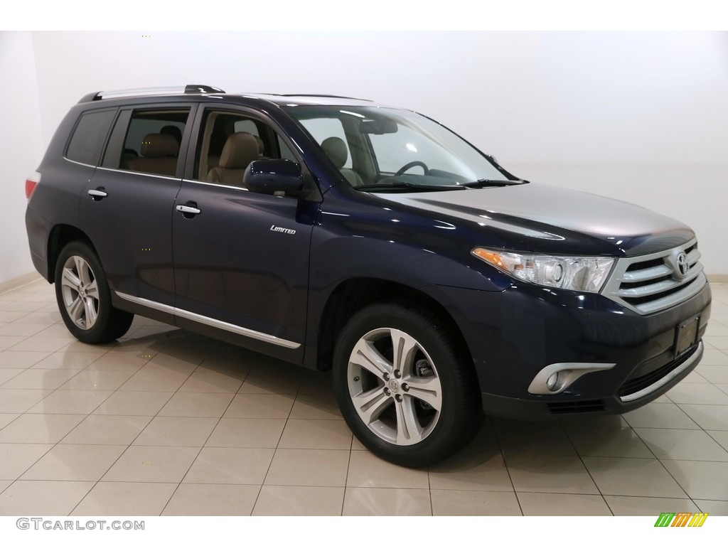 2013 Highlander Limited 4WD - Nautical Blue Metallic / Sand Beige photo #1