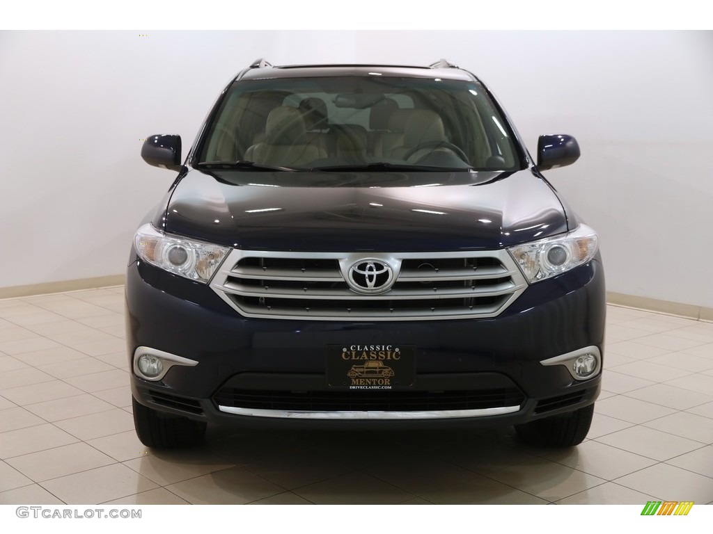 2013 Highlander Limited 4WD - Nautical Blue Metallic / Sand Beige photo #2
