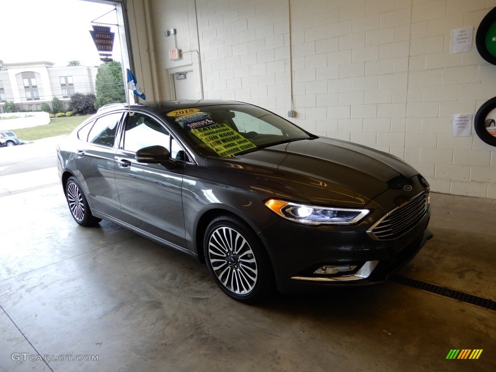 2018 Fusion Titanium AWD - Magnetic / Medium Light Stone photo #1
