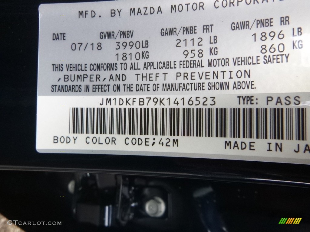 2019 Mazda CX-3 Sport AWD Color Code Photos