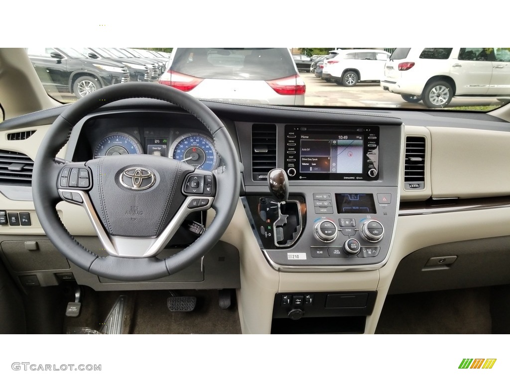 2019 Toyota Sienna XLE Ash Dashboard Photo #129305679