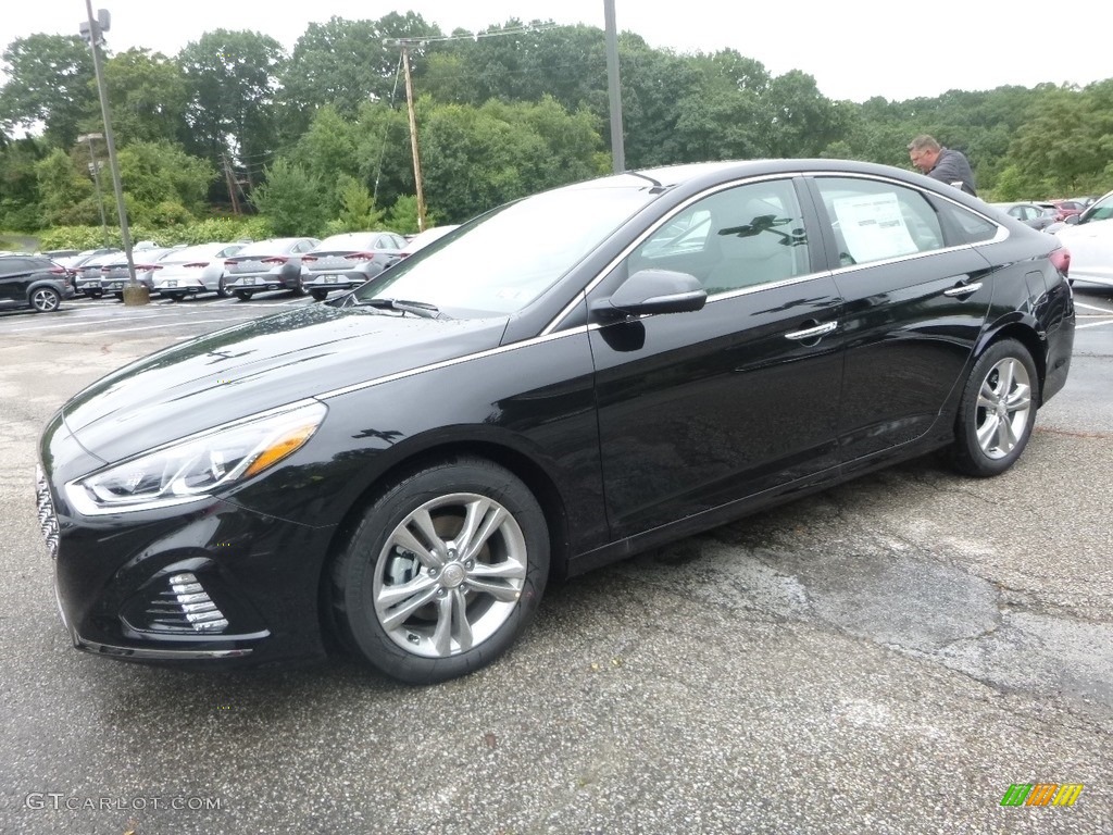 Phantom Black 2019 Hyundai Sonata Limited Exterior Photo #129306015