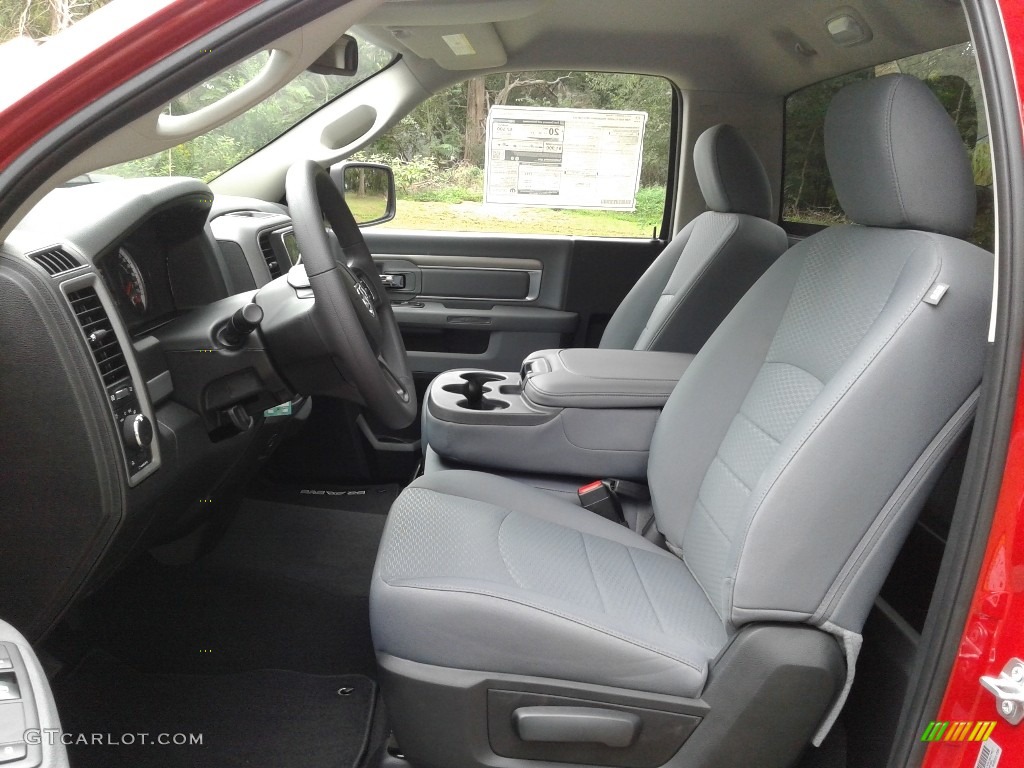 Black/Diesel Gray Interior 2019 Ram 1500 Tradesman Regular Cab Photo #129309165