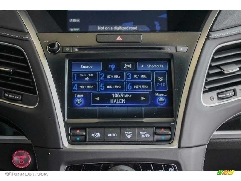 2019 Acura RLX Sport Hybrid SH-AWD Ebony Dashboard Photo #129310974