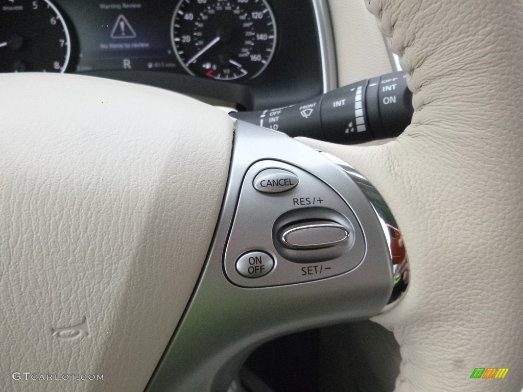 2018 Nissan Murano SV Cashmere Steering Wheel Photo #129313307
