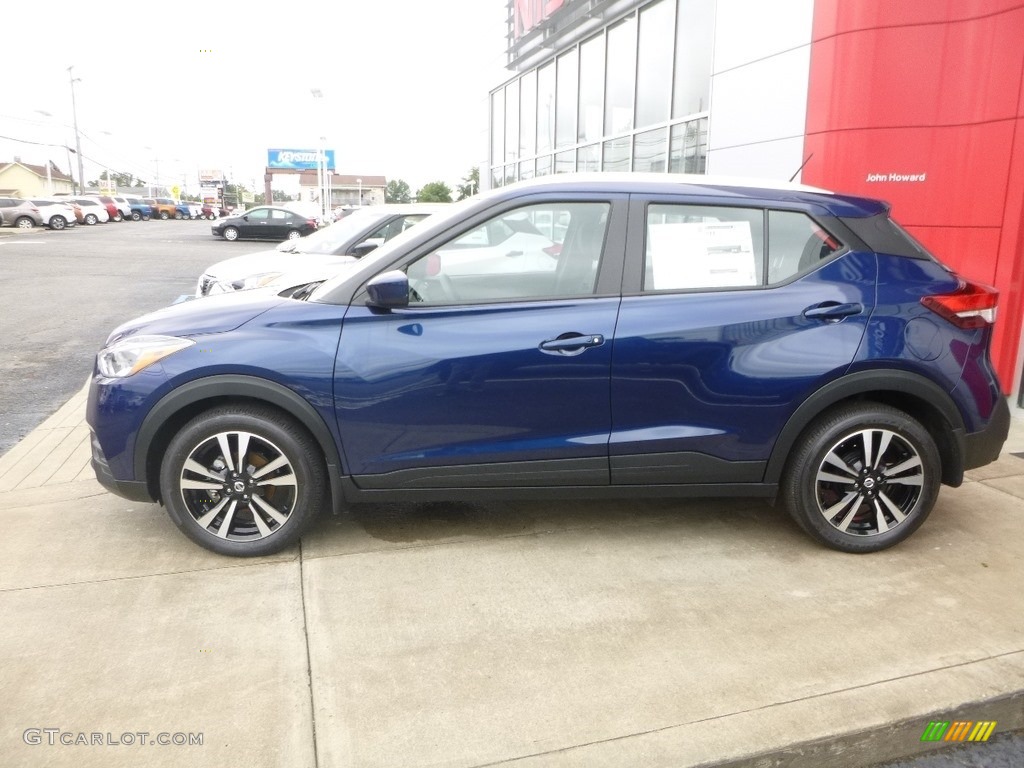 Deep Blue Pearl 2018 Nissan Kicks SV Exterior Photo #129313613