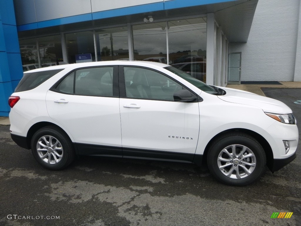 2019 Equinox LS AWD - Summit White / Medium Ash Gray photo #3