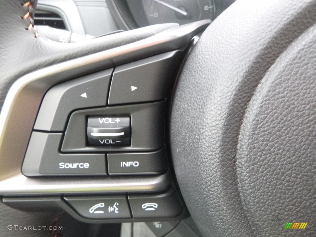 2019 Subaru Crosstrek 2.0i Premium Black Steering Wheel Photo #129315119
